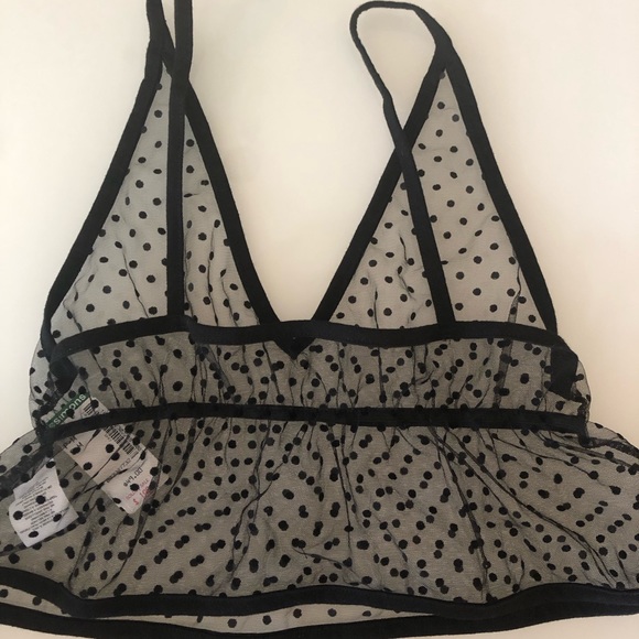 Polka Dot Crop Top - Picture 2 of 3